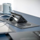 AE-PB1SAVAP-20 Подовжувач GTV AVARO PLUS 1 розетка SCHUKO USB A+C WC 5W провід 1,5м Чорний