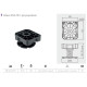 NM-MLA-50-75 Опора GTV MLA H-5 мм  з регулюванням Чорний 
