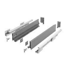 PB-AXISPRO-KPL350А Висувна шухляда GTV AXIS PRO L-350 мм Низький  Н-84 мм Графіт