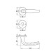904.92.311Комплект ручок Hoppe ATLANTA PC 2791264 алюміній F1