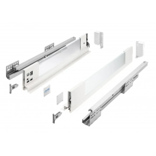 PB-AXISPRO-GLASS-KPL500C1 Висувна система AXIS PRO l-500 мм високий H=167 зі склом  Білий