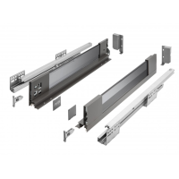 PB-AXISPRO-GLASS-KPL500B Выдвижная система AXIS PRO l-500 мм средний H=116 со стеклом Графит