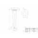 FLG-021-150-109 Ножка мебельная Bravo Nail 150мм брошенное золото
