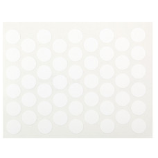 Заглушка конфірмата самоклеюча Weiss d=14, білий гладкий матовий (50 шт) 1120