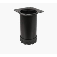 FLG-005-60-04 Ніжка меблева Bravo Barrel D51 чорна, 60 мм