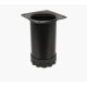 FLG-005-60-04 Ножка мебельная Bravo Barrel D51 черная, 60 мм