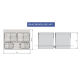 PB-AS-700-2X15L-2X7L-45 Сегрегатор AxiSpace 700 2х15л + 2х7л