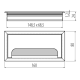 LB-80X160-05 Заглушка кабель-каналу  GTV Merida 80х160мм  Алюміній