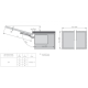 PD-H-STRONG-20 Подъемник GTV HORIZON, SOFT CLOSE, для фасадов 350-650 мм (4,5-10 кг) Черный