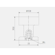 GZ-RING-1-18  Ручка кнопка GTV RING d 26 мм золото шліфоване