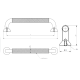 A-STRUCTURE-192-20M Ручка GTV UA-STRUCTURE 192 мм Чорний матовий