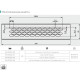 KK-W60245-M1 Решітка вентиляційна GTV  245x60 мм Біла