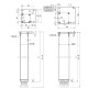NM-46R710-05 Опора GTV  46*46*710 мм квадратна  з регулюванням 