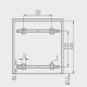 PB-45-MF2X34-60A Сегрегатор GTV для кухонних шаф 600 мм 2х34л з кріпленням Графіт