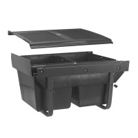 PB-45-MF2X15-60A Відро для сміття  низьке GTV 450мм 2*15 з кріпленням до фасаду Графіт 