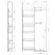 WE31.0054.01.924 Карго REJS MAXIMA Classic 150x1700мм, 5 полиць ліве Графіт  