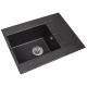 Кухонна мийка BODRUM 650 black shine