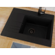 Кухонна мийка BODRUM 650 black shine