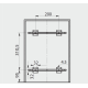 PB-45-MF202X10-60A Сегрегатор GTV PRACTI ECO для шаф 400 мм 20 + 2х10л з кріпленням до фасаду Графіт