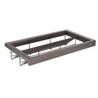 Полиця для взуття висувна з дотягувачем  VIRNO HOME 764*420*160 Сірий 