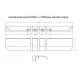 UA-HEXA-1200-06 Ручка HEXA С=1200 мм Інокс 