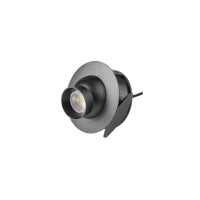 LD-PO-20 Світильник світлодіодний GTV POINT, DC12В, 1.2 Вт, 65 лм, 4000К, кабель mini AMP 1.5 м, чор