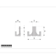 WM-040 Крючок АТМ Золото малый (39591)