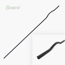 FX-164-1200-114 Ручка Bravo Long Twist Чорний брашований 