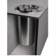 Мусорное ведро в столешницу Ferro Fiori 9050.238, нержавеющая сталь, алюминий браш