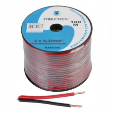 Кабель для LED-стрічки  2*0,35 мм тонкий , Білий 