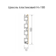 Цоколь пластиковий H-100, L=4000 Scilm Золото brush