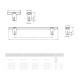 UZ-RAY-320-25 Ручка RAY 320 мм Світлий графіт  