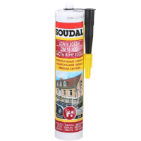 Герметик SOUDAL універсальний чорний  280 мл (силікон)