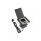 AE-GM1SFLI-20 Подовжувач GTV квадратний FLIP, 1xSCHUKO, 2xUSB, 1xLAN, кабель з вилкою 1,5м,  Чорний 