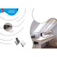 AE-GM1SFLI-20 Подовжувач GTV квадратний FLIP, 1xSCHUKO, 2xUSB, 1xLAN, кабель з вилкою 1,5м,  Чорний 