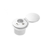AE-BPW1SACP-10 Подовжувач GTV CHARGER PLUS 1 розетка SCHUKO USB A+C WC (змінні USB RJ45 HDMI) провід