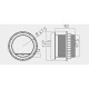 AE-BPW1S2UCH-80 Подовжувач GTV 1 розетка SCHUKO зарядка USB 5V 2A провід 1,5м Сірий