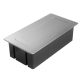 AE-PBSURH2GS-53 Подовжувач GTV MULTISOFT 2 розетки SCHUKO USB А+С + HDMI провід 1,5м з вилкою Алюміній
