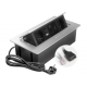 AE-PBSURH2GS-53 Подовжувач GTV MULTISOFT 2 розетки SCHUKO USB А+С + HDMI провід 1,5м з вилкою Алюміній