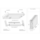 Штанга гардеробная Virno Home L-3000 мм, Матовое золото