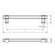 UZ-IMPERIAL-160-18 Ручка GTV IMPERIAL 160 мм Структурне золото