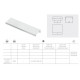 UA-HEXI-3500-05 Ручка HEXI 3500 мм, Алюміній