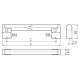 UZ-336192-06 Ручка GTV UZ-336 192 мм Шліфована сталь