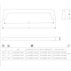 UZ-OCTAVIO-160-06 Ручка GTV OCTAVIO 160 мм Шліфована сталь