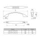 Ручка GIFF UN8808/96 Каневка (крапочка) Матовий хром 