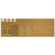 UZ-NORD-320-18 Ручка  GTV NORD 320мм Матове золото