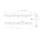 Ручка врізна  Gamet  MD04-202/128-G0004  хром