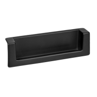 Ручка врезная Gamet UN50-0096-R31 Черный матовый