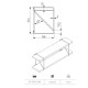 PP-ROD-20M Консоль (полицетримач) GTV ROD 21*16 мм  Чорний 