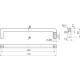 UZ-BAGIO-160-01 Ручка GTV BAGIO 160 мм Хром